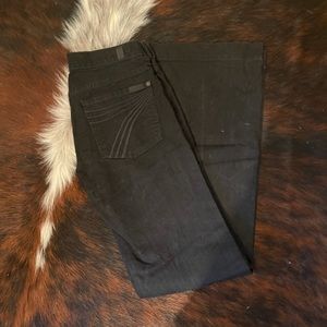 7 for all mankind black dojo jeans